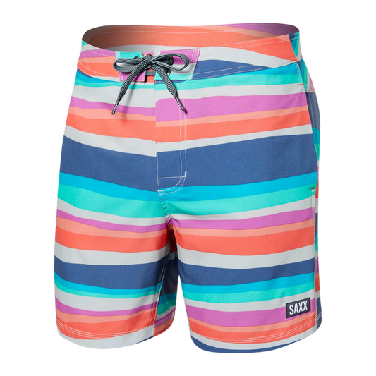 SAXX BETAWAVE Boardshort Swim Shorts 17" / Cutback Stripe- Multi