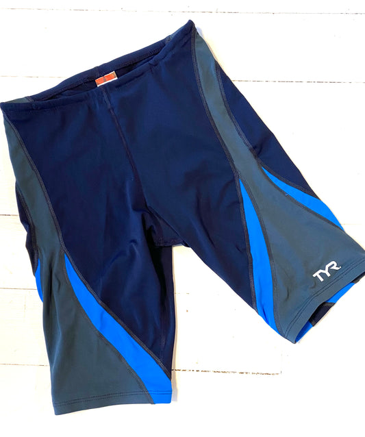 SALE TYR Men's Jammer Swim Trunks Navy/Grey