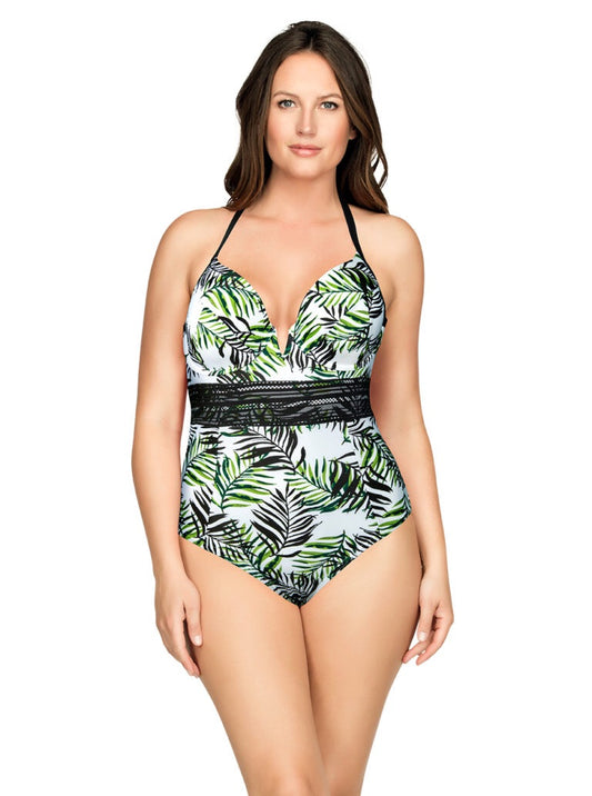 SALE Christy Wild Leaves one Piece Swimsuit by Parfait