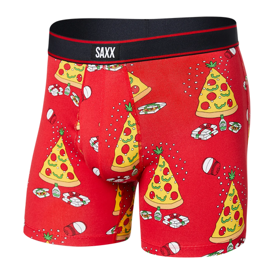 SAXX DAYTRIPPER Boxer Brief / Pizza On Earth- Red